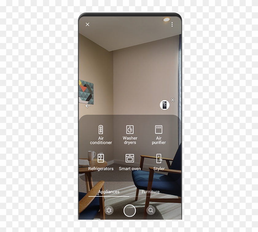 Showing A Pop-up With Product Icons Of Air Conditioner, - Bixby Vision Icon Png Clipart