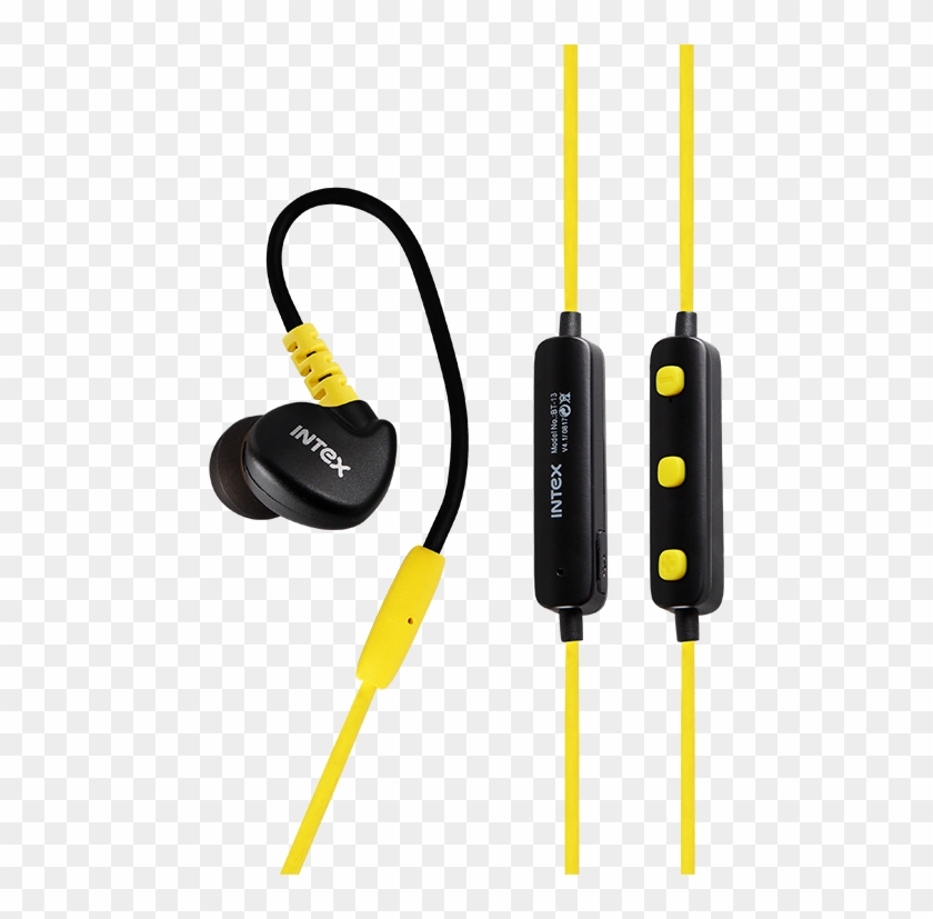 Mobile Earphone Png Free Download - Intex Bluetooth Earphone Clipart #2097272