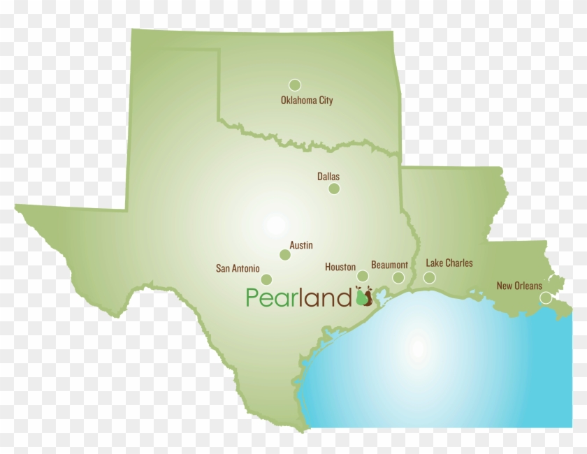 Also Located In Pearland, The Sri Meenakshi Temple - Map Of Texas Clipart #2097796