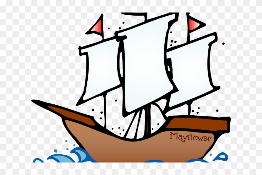 Sailing Ship Clipart Flower - Christopher Columbus Ship Clipart - Png Download