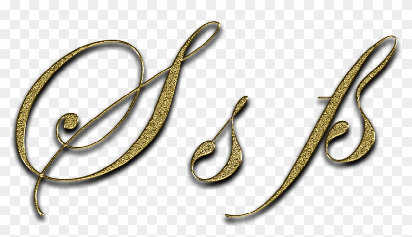 Letter S Gold Ss Font Letter S Sharp S Write - Subash Bakery Clipart