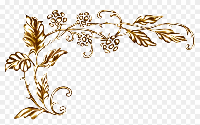 Manuscript Gold Ornament Corner Mosaic Illuminated - Золотые Узоры Для Фотошопа Clipart #2098367