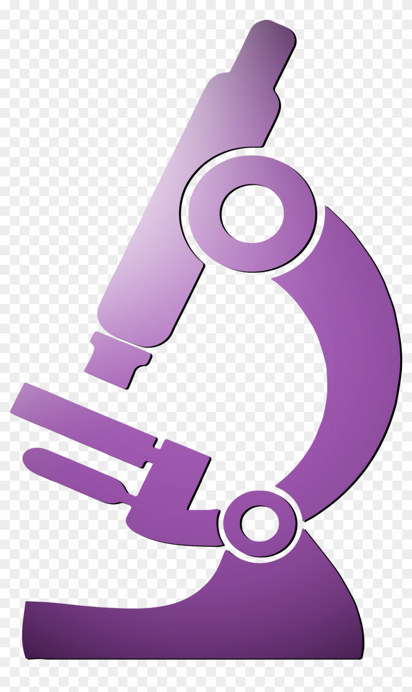 Microscope Clipart Purple - Graphic Design - Png Download