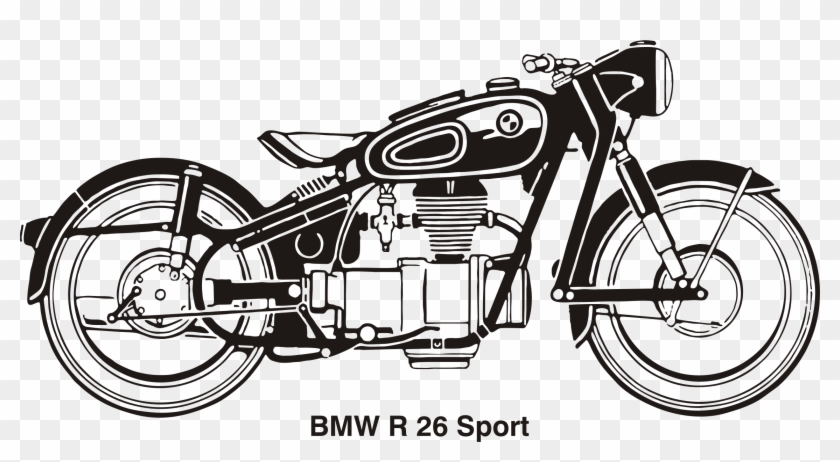 Motorcycle Clipart Bmw - Bmw R26 - Png Download #2098684