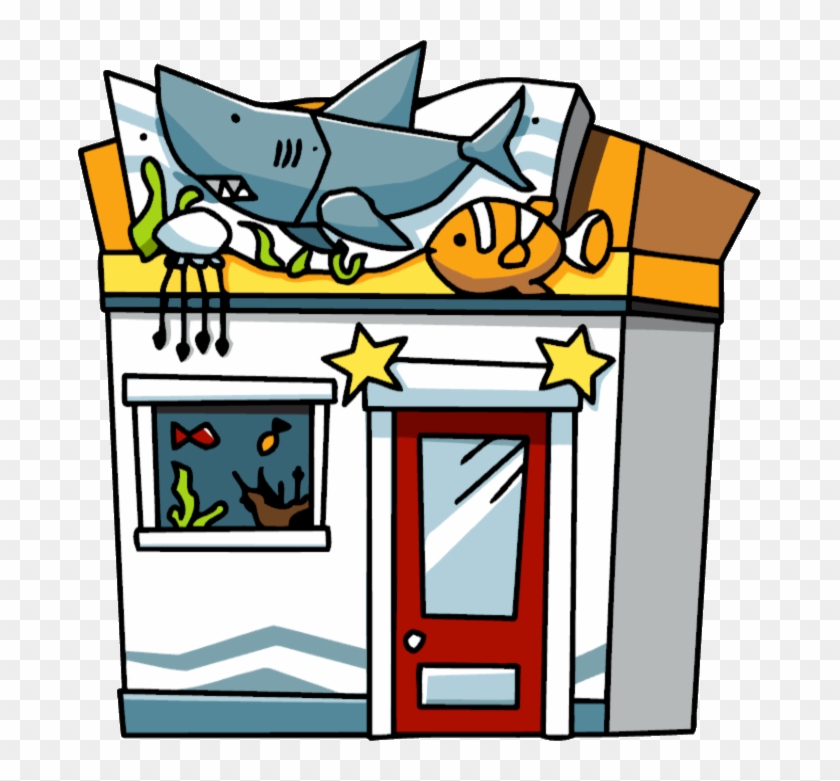 Vector Library Download Aquarium Building Clipart - Scribblenauts Building Png Transparent Png