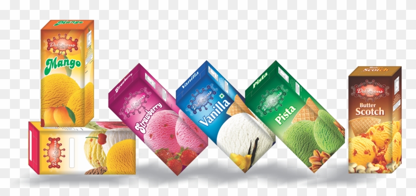 Ice Cream Packaging Box - Ice Cream Box Packaging Design Clipart #2099373