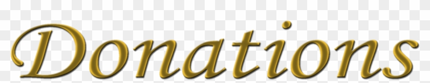 Donations Banner Logo - Calligraphy Clipart