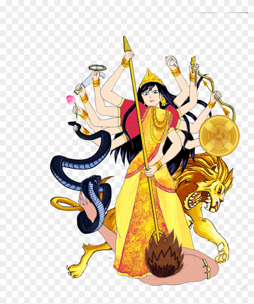 Free Maa Durga - Lord Durga Clipart Png Transparent Png