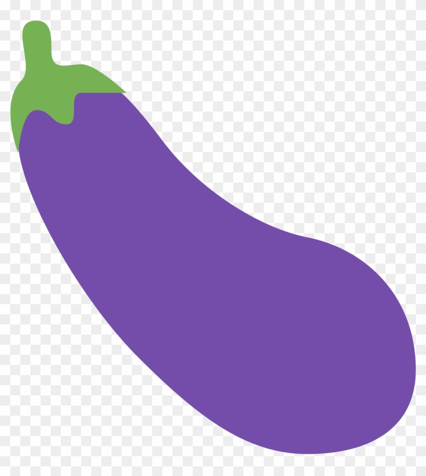 Eggplant Vector One - Eggplant Emoji Png Clipart