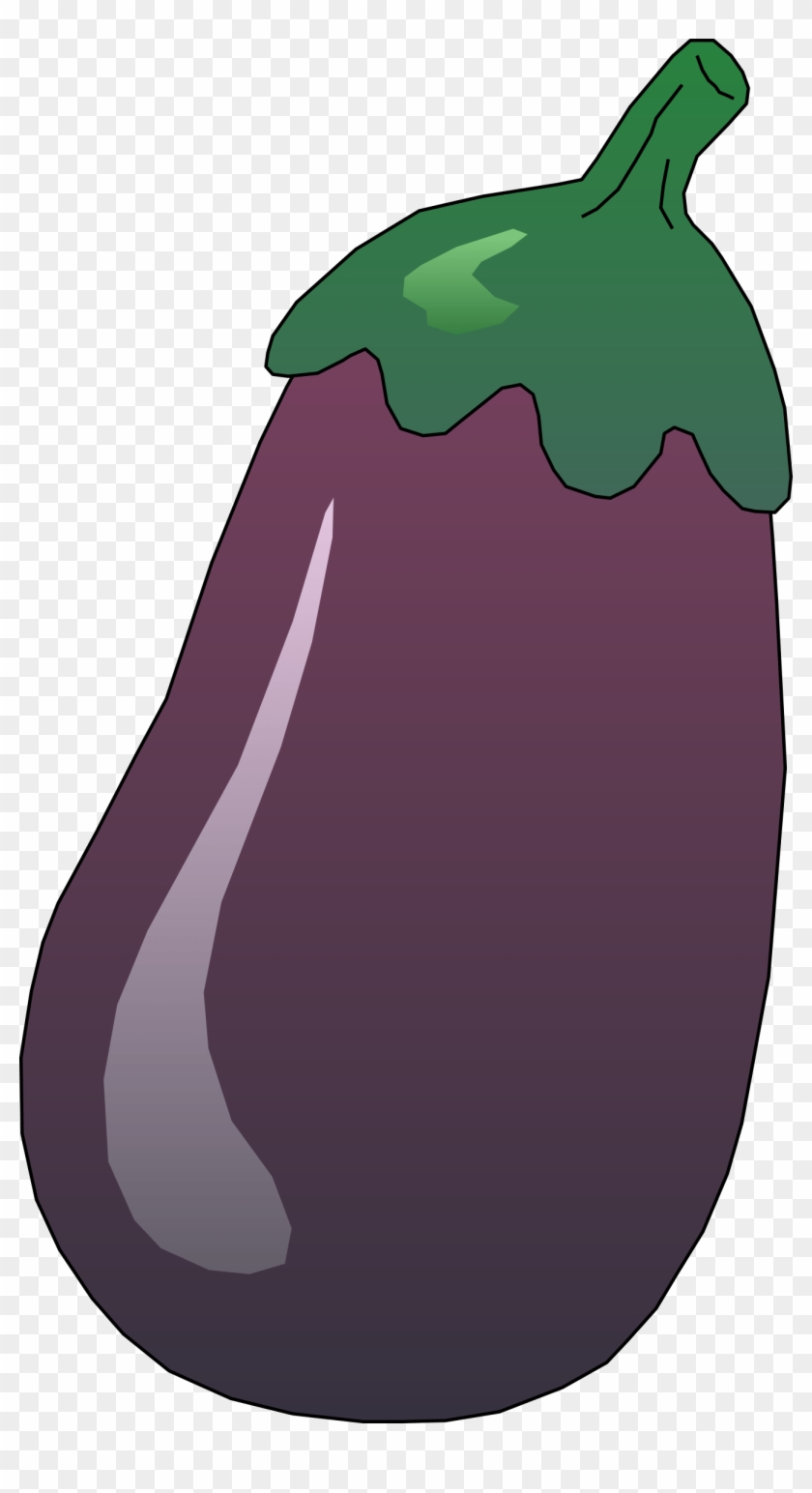 Svg Library Stock Eggplant Clipart Fruit - Cartoon Single Fruits And Vegetables - Png Download