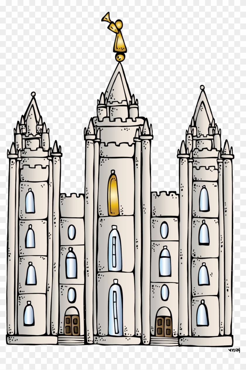 Lds Temple Silhouette Clip Art At Getdrawings - Salt Lake Temple Clipart - Png Download #211938