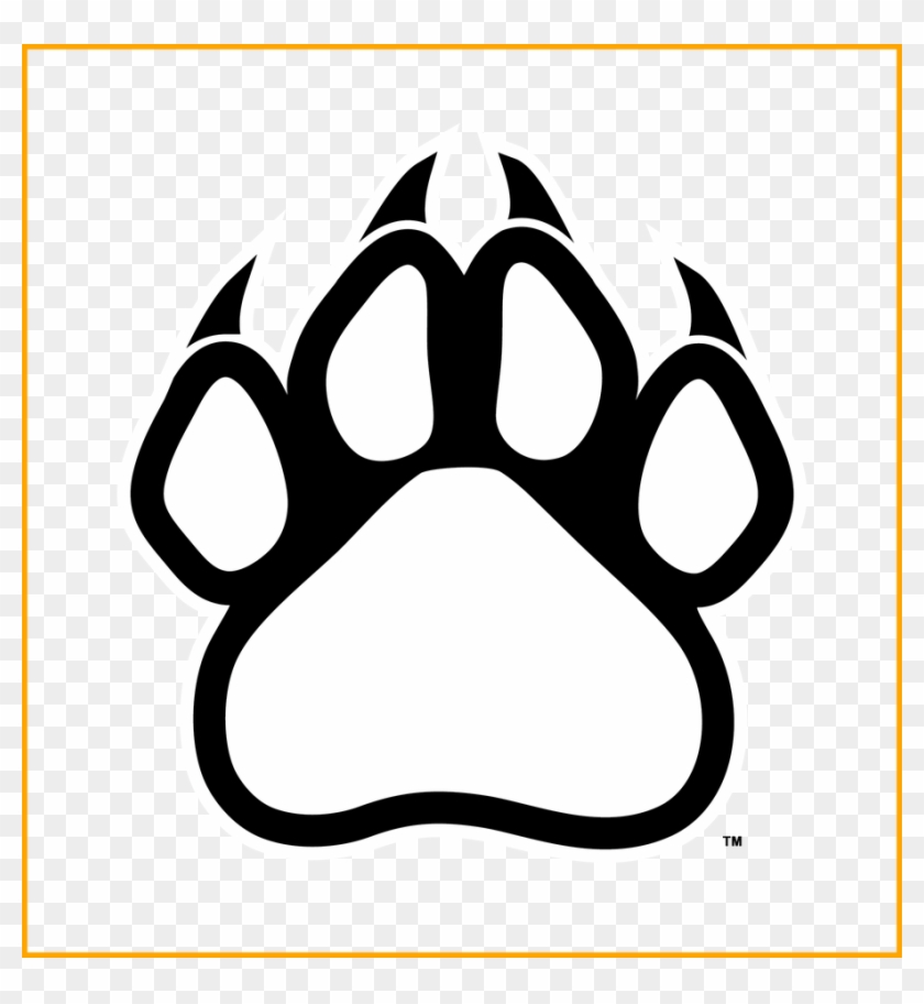 Fascinating Paw Print Outline Clip Art Cliparts Co - Transparent Panther Paw Png