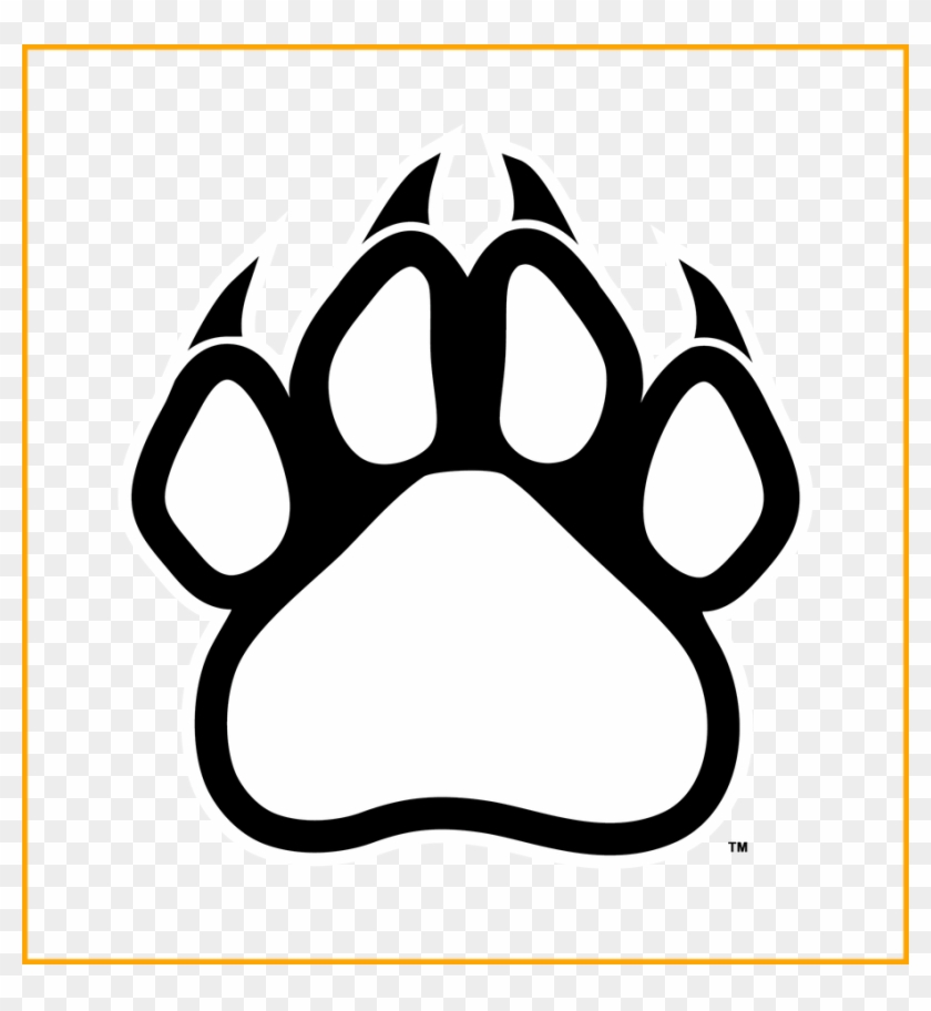 Fascinating Paw Print Outline Clip Art Cliparts Co - Transparent Panther Paw Png #211962