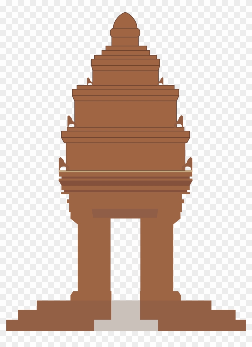 Independence Memorial Phnom Penh Big Image Png - Independence Monument Cambodia Png Clipart