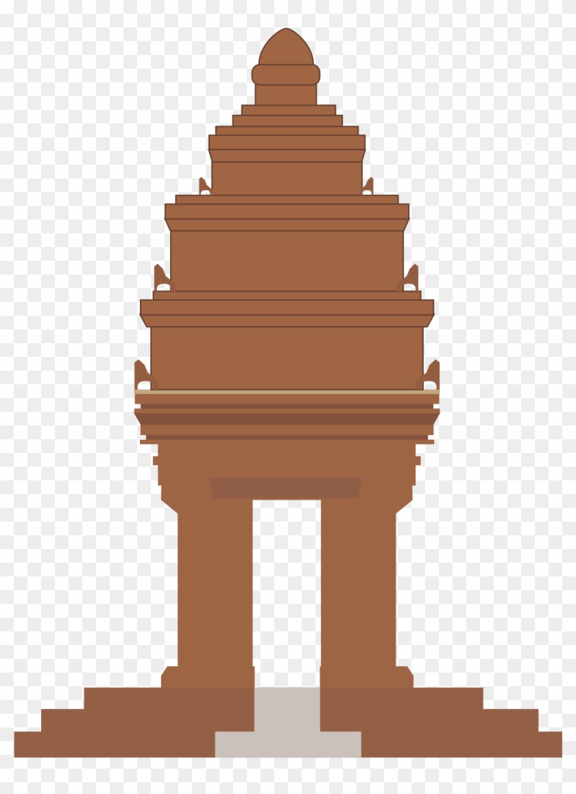 Independence Memorial Phnom Penh Big Image Png - Independence Monument Cambodia Png Clipart #212005