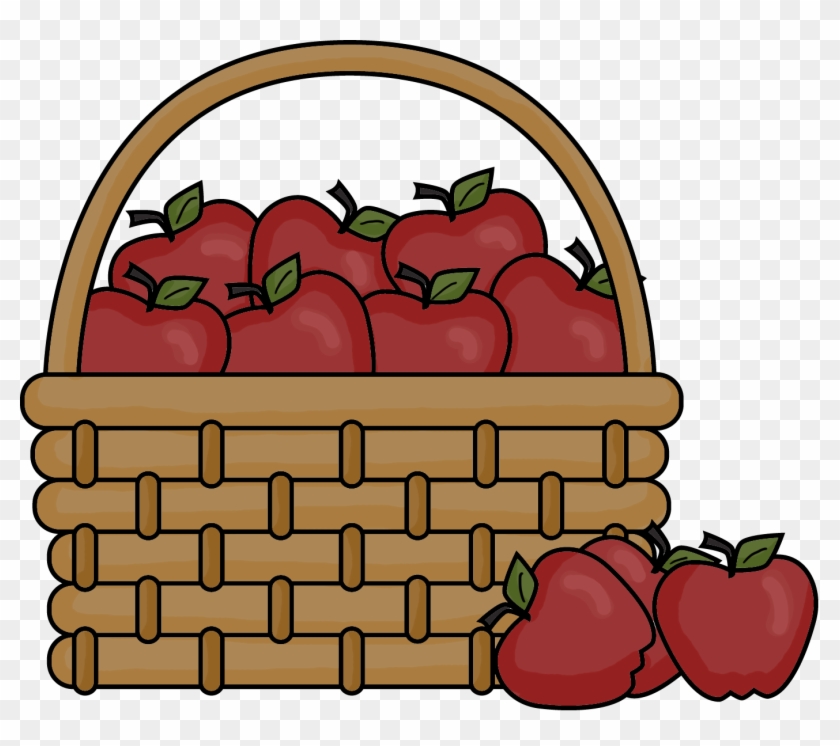 Picnic Basket Picnic Blanket Cliparts Png - Cartoon Basket Of Apples Transparent Png