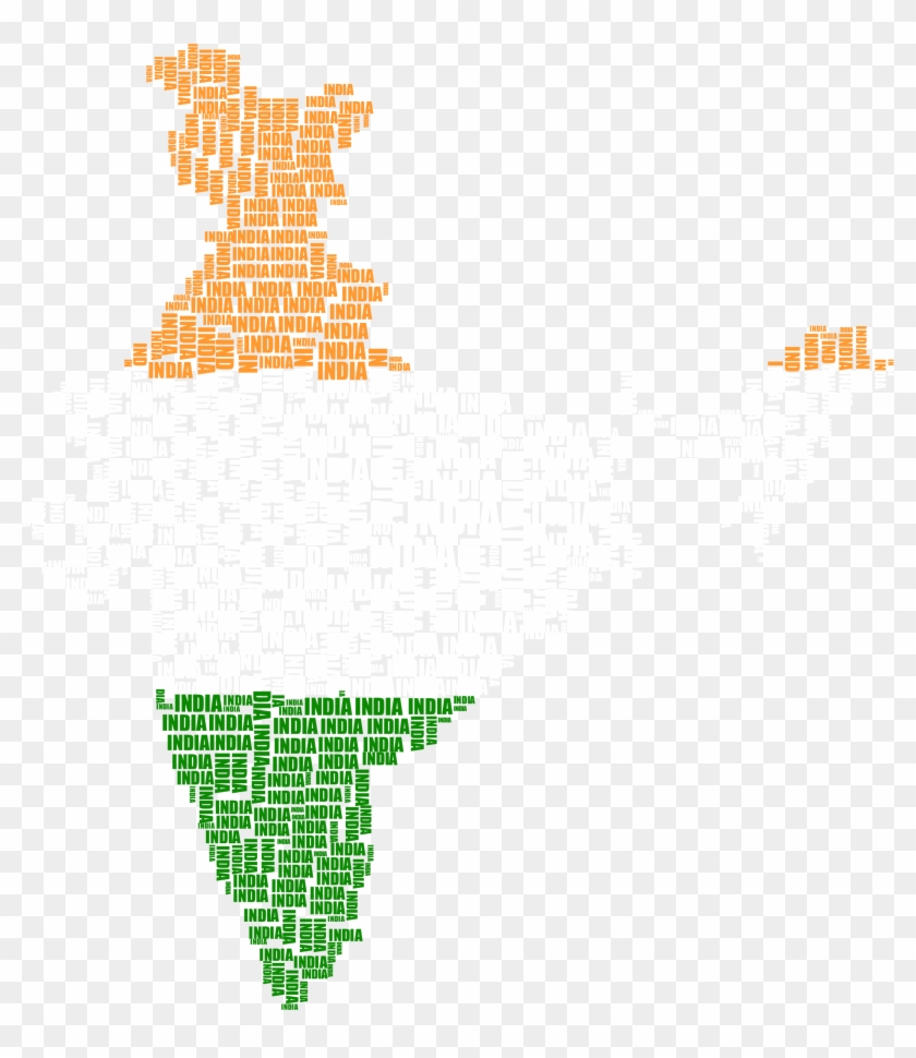 2112 X 2340 3 - India Map Flag Colour Clipart