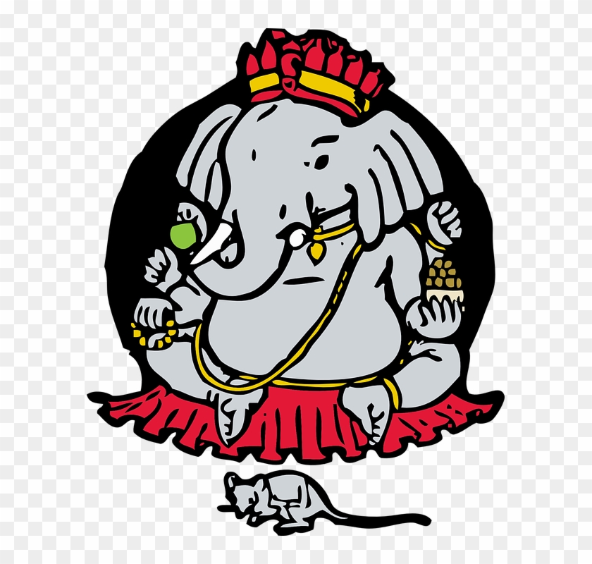 Ganesha, Elephant God, Mouse, Hinduism, Religion - Ganesh Chaturthi 2018 Images Hd In Tamil Clipart #212296
