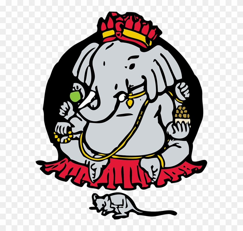 Ganesha, Elephant God, Mouse, Hinduism, Religion - Ganesh Chaturthi 2018 Images Hd In Tamil Clipart