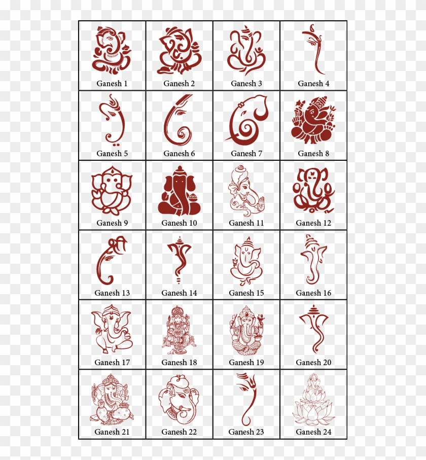 Indian Wedding Symbols - Wedding Logo Ganesh Png Clipart #212362