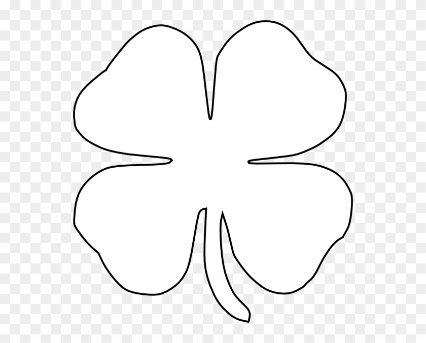 Four Leaf Clover Vector Svg Clip Arts 552 X 597 Px - Png Download