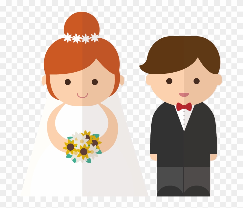 Bride And Characters Cartoon Designshop - Marriage Wishes In Arabic Clipart