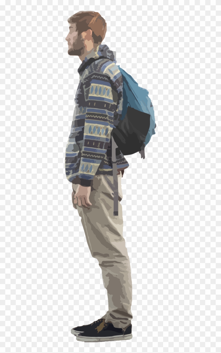 Hiset-student - Standing Clipart