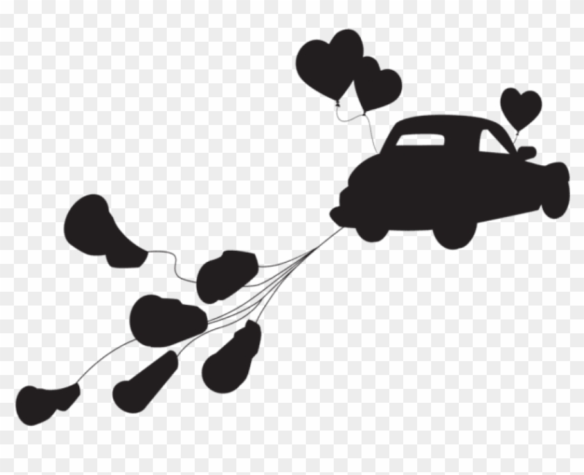 Free Png Wedding Car Just Married Silhouette Png Png - Just Married Car Png Clipart #213361