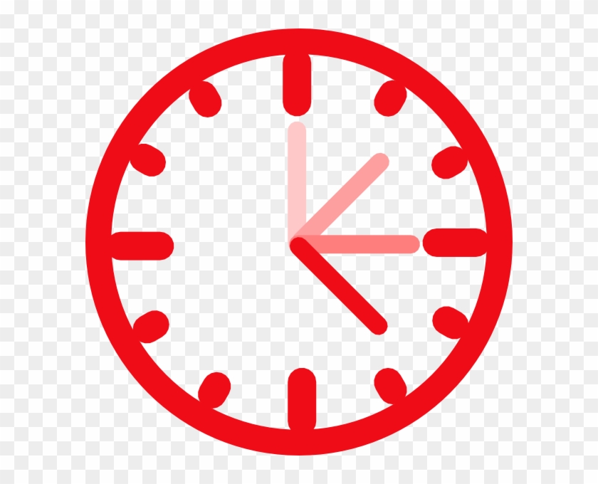 Awesome Clock Clip Art At Vector Clip Art - Clock Red Vector Png Transparent Png #213362