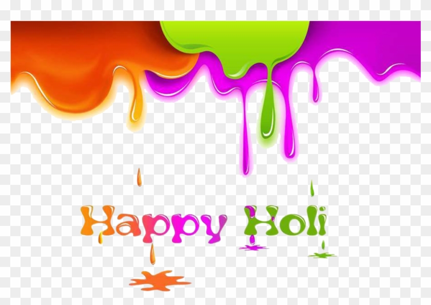Happy Holi Text Png Clipart