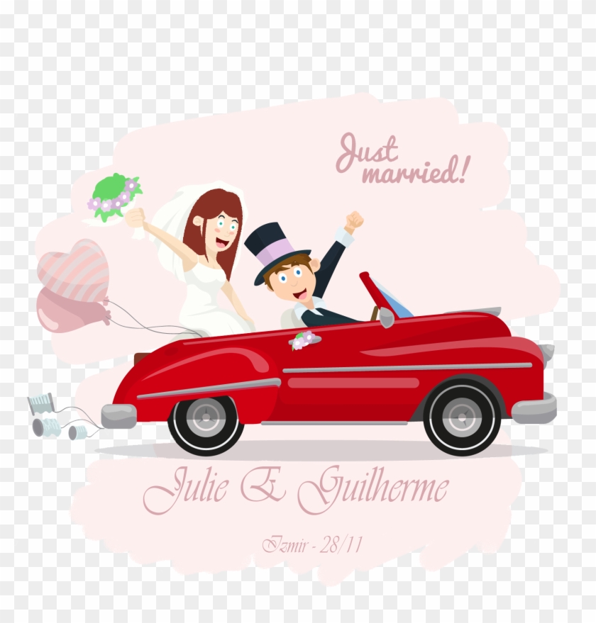 Wedding Invitation Wedding Photography Clip Art - Wedding Just Married Clipart - Png Download #214145