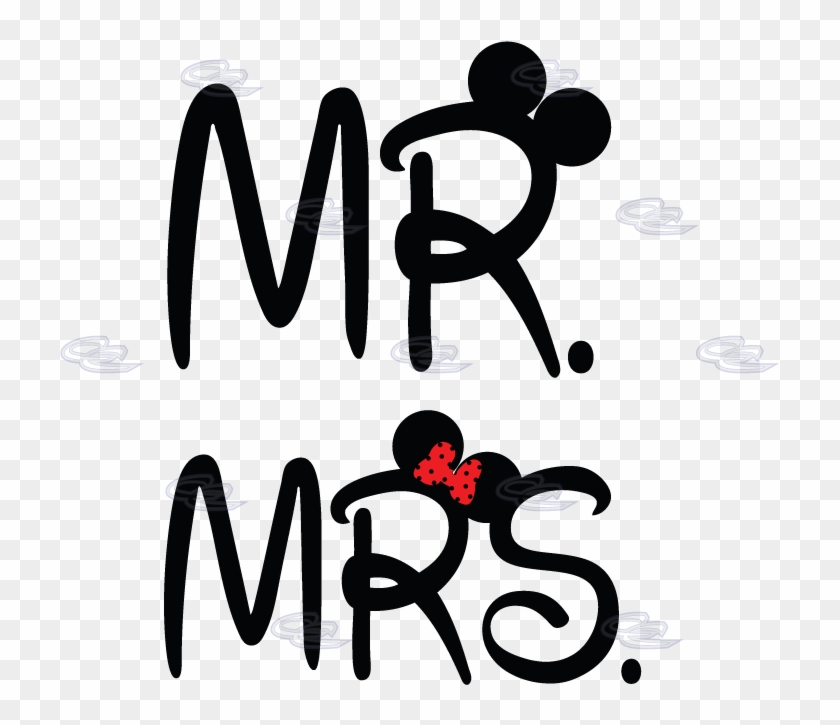 Mr&mrs Disney Cute Couple Shirts For Mr And Mrs With - Mr & Mrs Disney Clipart #214217