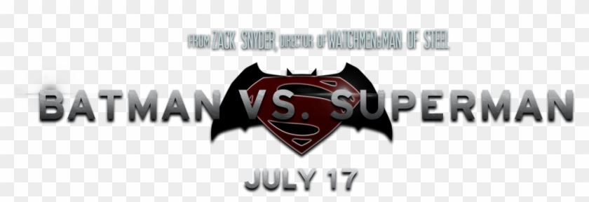 Versus Logo Png - Batman Vs Superman Title Png Clipart