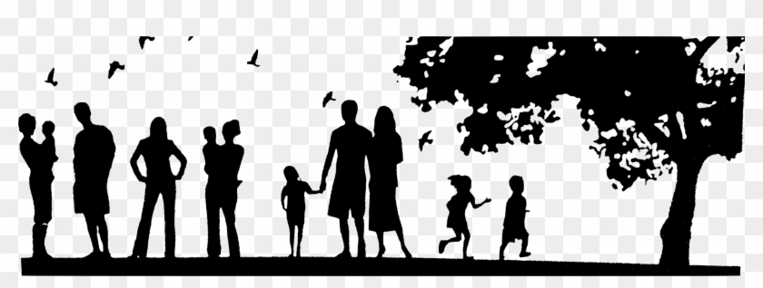 Silhouette Computer Icons Family Child Cdr - Family Reunion Silhouette Png Clipart #214572