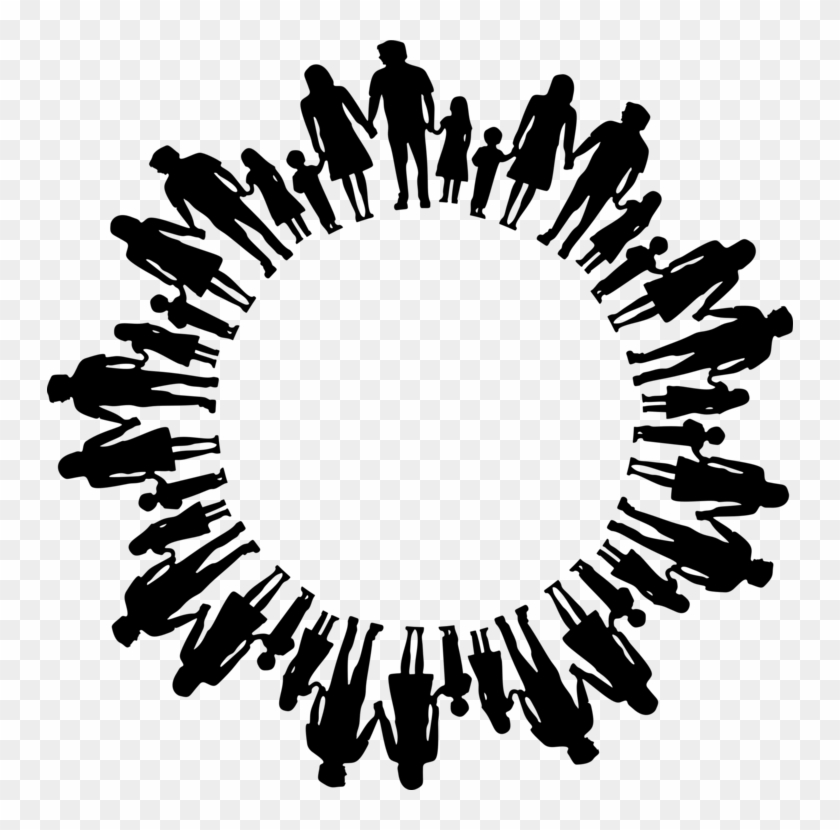 Nuclear Family Child Father Silhouette - Transparent Silhouette Family Clipart - Png Download