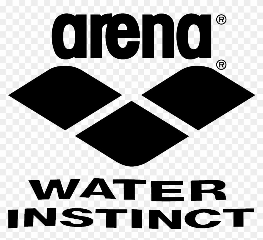 Arena Logo And Slogan Water Instinct - Arena Water Instinct Logo Clipart