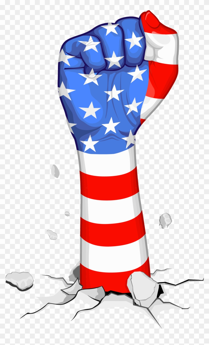 Flag Decor, Red White Blue, Usa Flag, 4th Of July, - American Revolution Art Clips - Png Download #214665