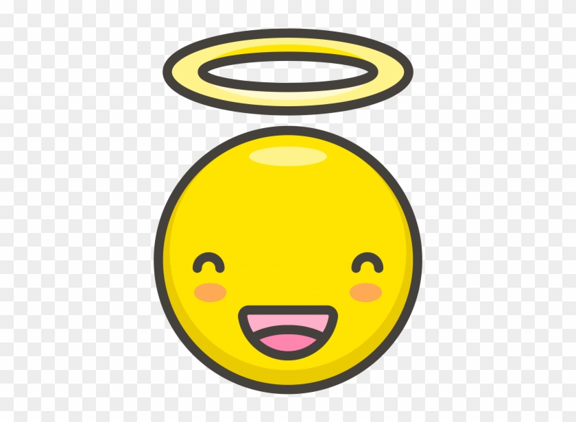 Smiling Face With Halo Emoji - Smile Clipart