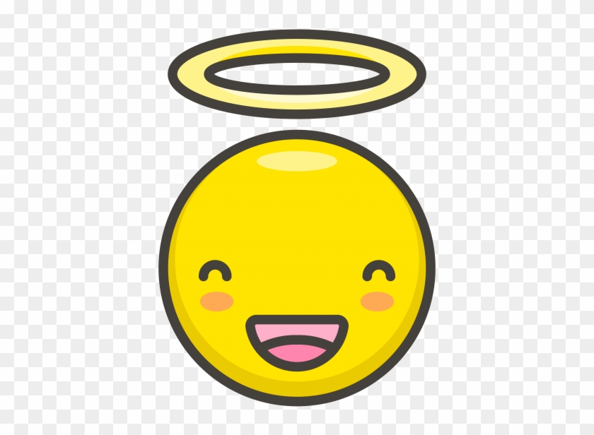 Smiling Face With Halo Emoji - Smile Clipart #214928