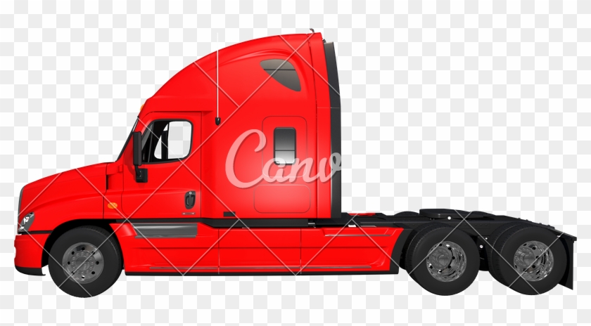 800 X 384 2 - Side Semi Truck Clipart #214949