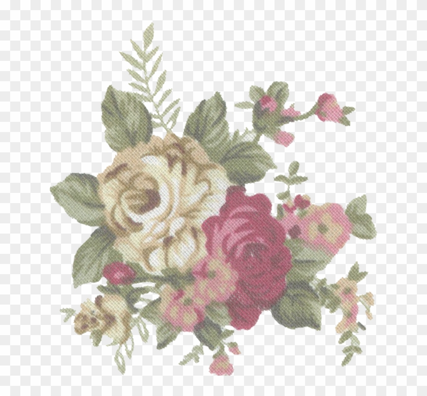 Tumblr Static Vintage Flower Print Stock By Candy Lace Clipart #215111