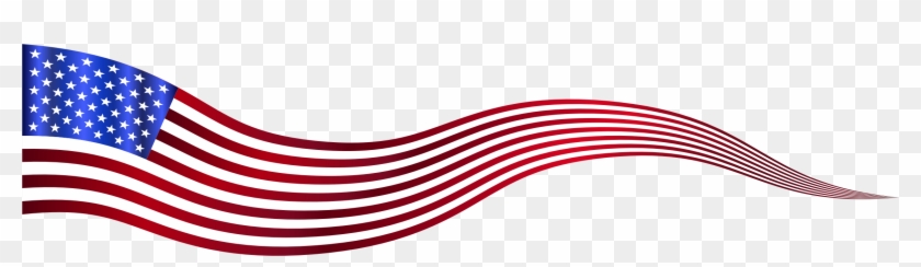 Clipart - Transparent American Flag Banner - Png Download