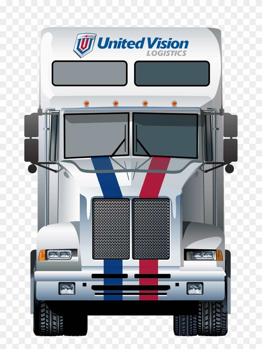 Uvl Brand Semi-truck - United Vision Logistics Clipart
