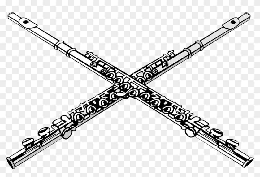 Clip Art Black And White Stock Collection Of Marching - Flute Graphic Art - Png Download #215231