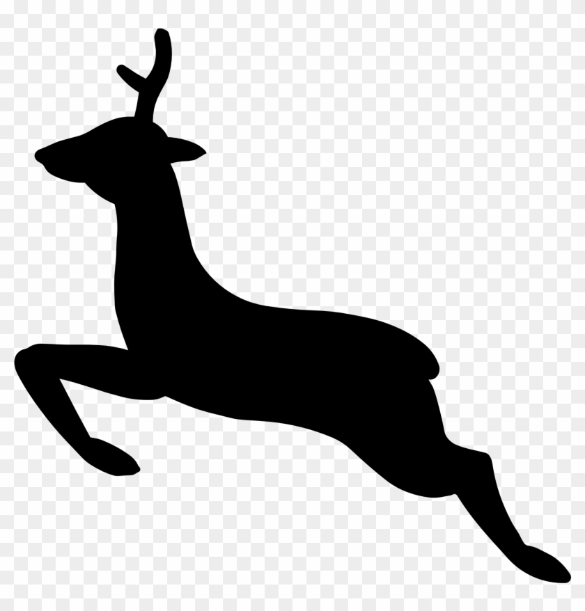 Free Illustration Elk Stag Head Deer Clip Art Free - Black Png Reindeer Clipart Transparent Png