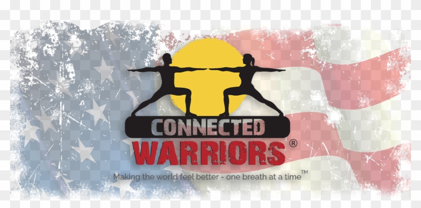 American Flag Grunge Previous Version For Ross Squared - Connected Warriors Logo Clipart