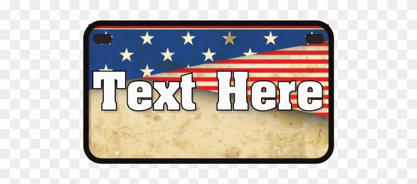 Personalized License Plate - Flag Clipart