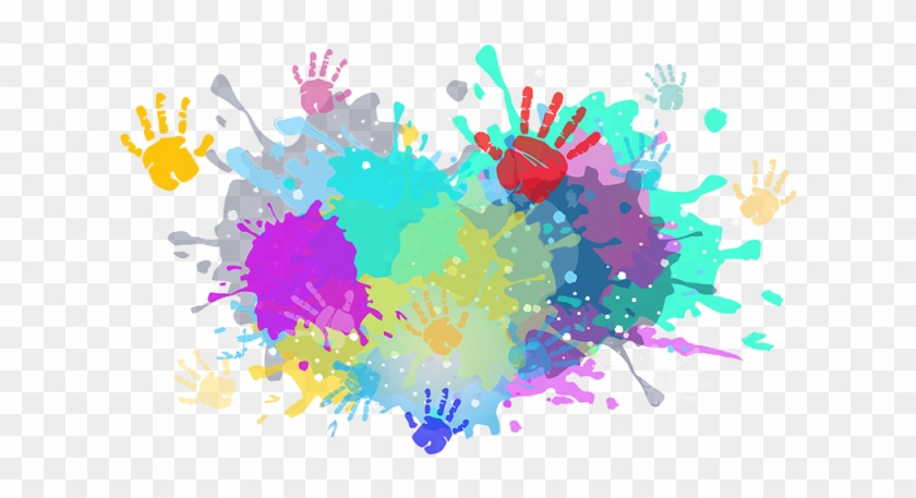 Colorful Colors Color Powder Splash Indian Ⓒ - Holi Color Splash Png Clipart