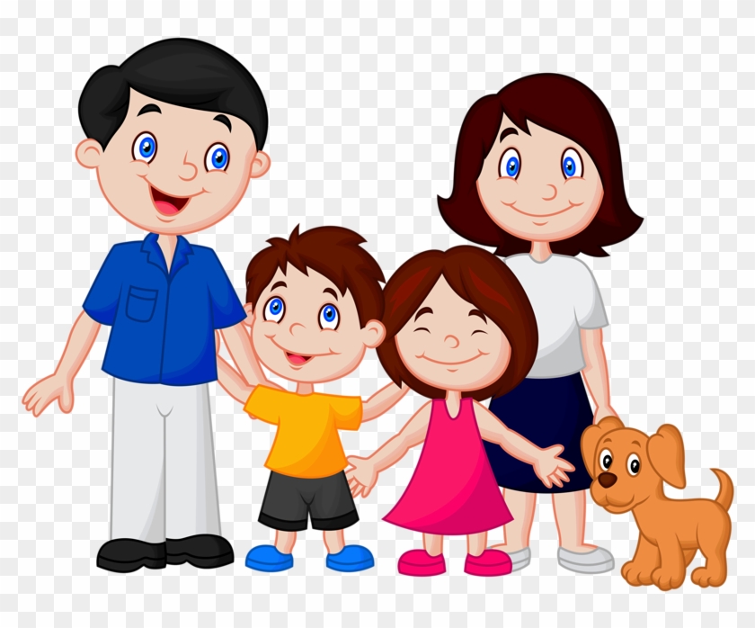 Happy Family Clipart Png - Dibujo De La Familia Transparent Png
