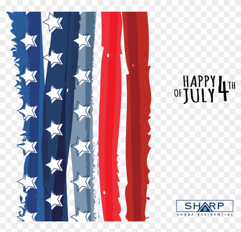 Happy 4th Of July From Sharp Residential - 4th Of July Backgrounds Png Clipart #216101